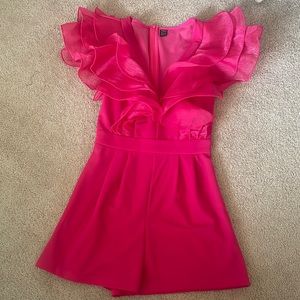 Pink Ruffle Shein Romper